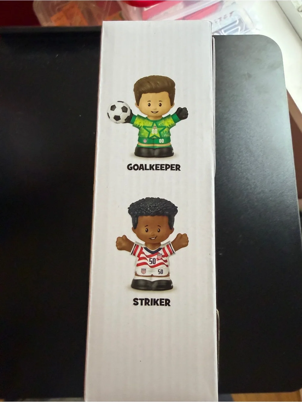 New Little People Collector FIFA USA Soccer 2 Figure Set Display Sports Goalie